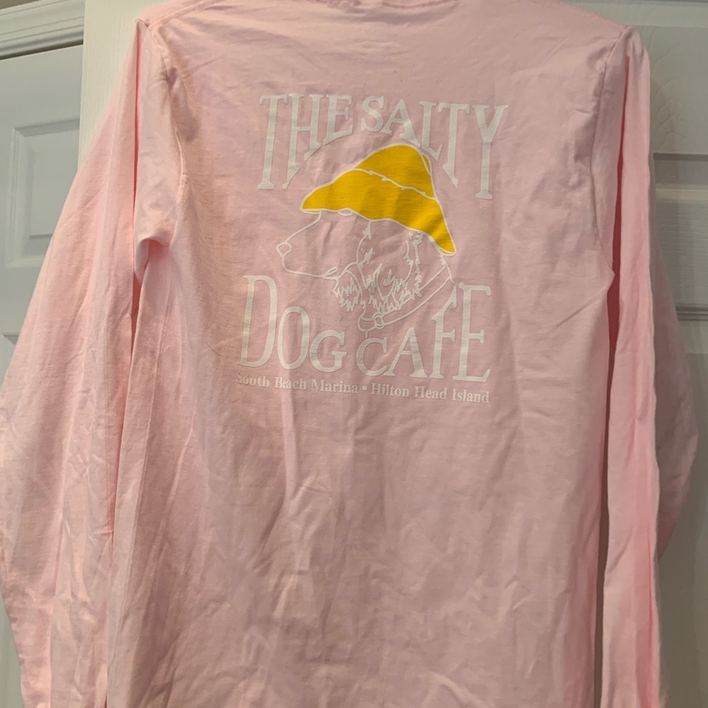 Light Pink Salty Dog Long Sleeve Shirt Size Small